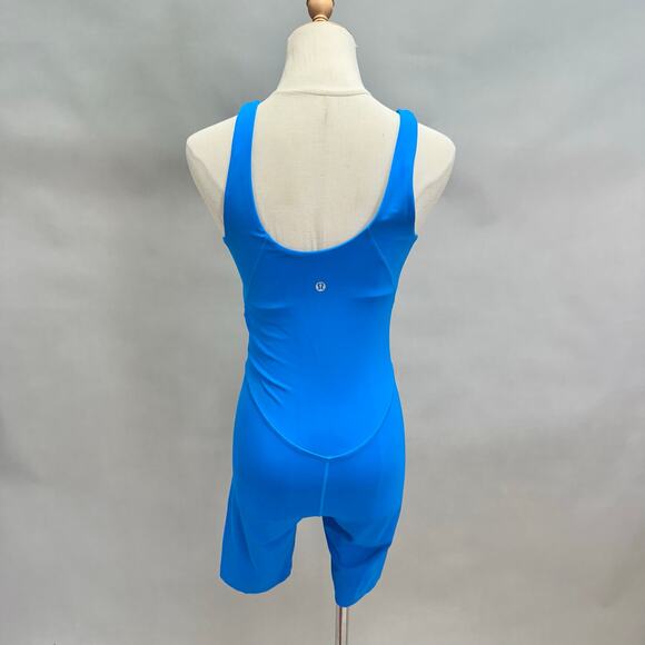 Lululemon‎ Align Onesie 8" in Poolside Size 6 One Piece  Bodysuit Bike Shorts - Picture 4 of 16